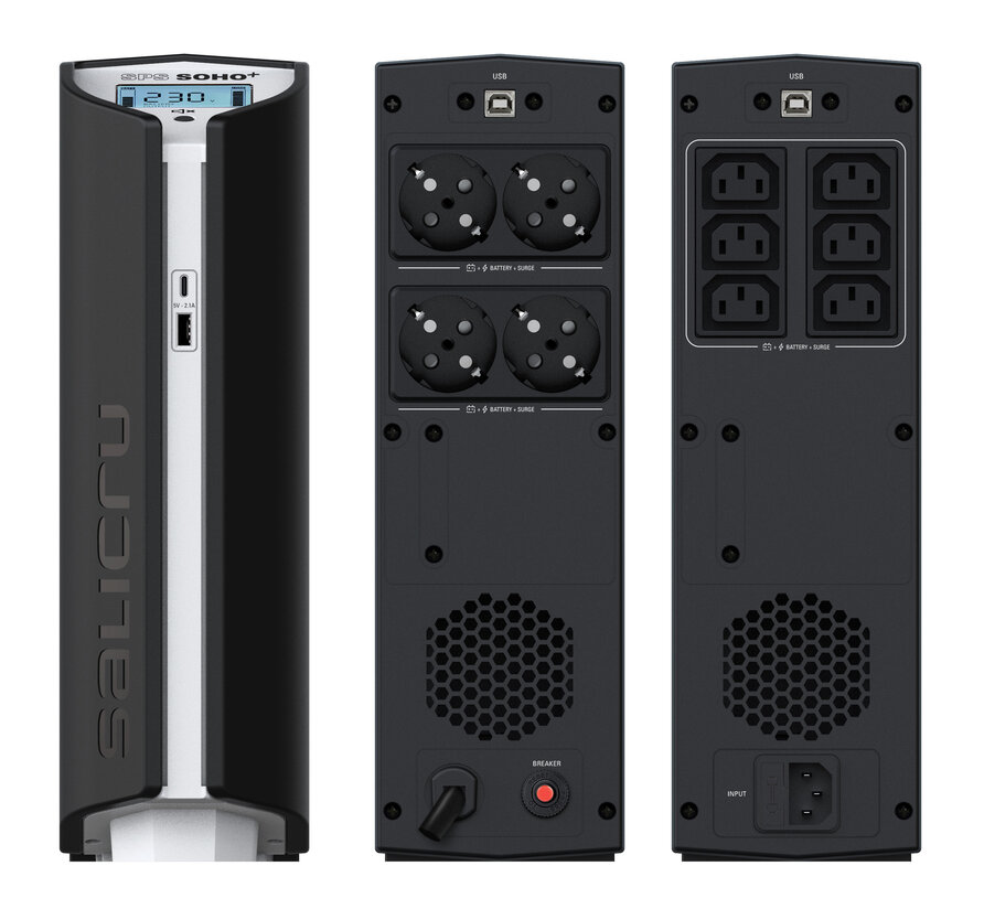 SAI Salicru SPS SOHO conexiones traseras