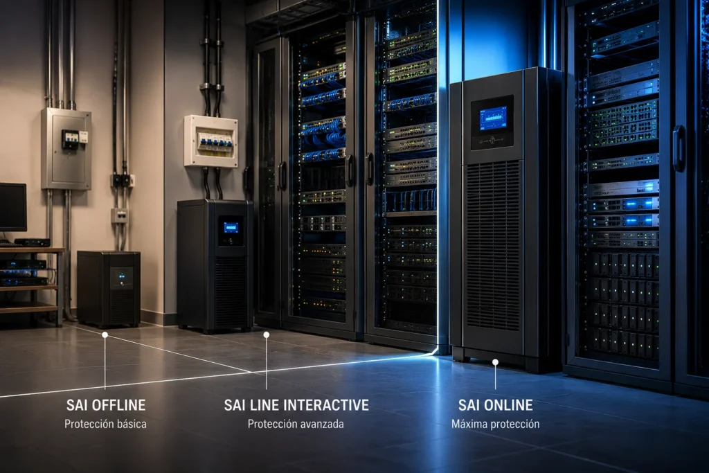Portada - Diferencias entre SAI Online, Offline y Line Interactive