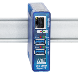 Servidor USB Gigabit - 2x USB 2.0 - TCP/IP Ethernet para cámaras, audios y memorias