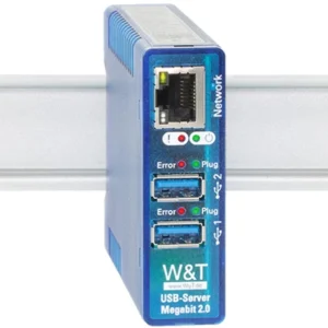 Servidor USB Megabit - 2x USB 2.0 - TCP/IP Ethernet para Mochilas, Dongle, impresoras y escáneres