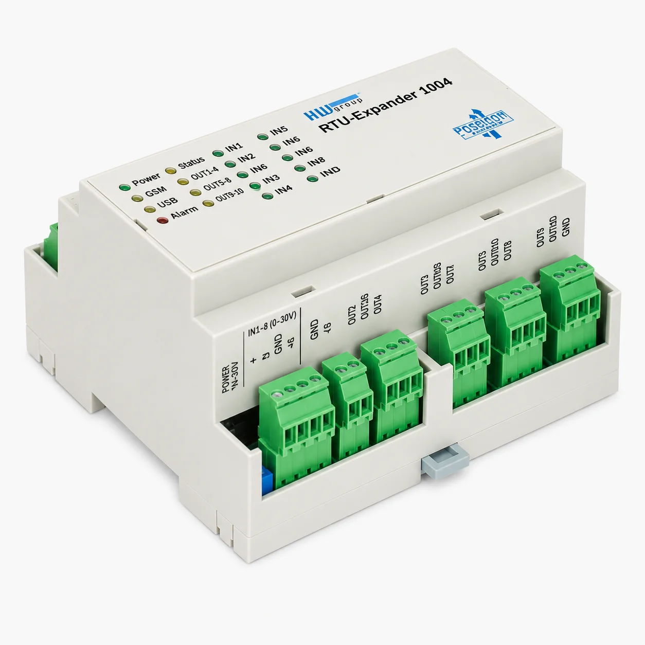 RTU-Expander 1004 módulo de expansión para Perseus Industrial con 10 entradas digitales y 4 salidas por relé