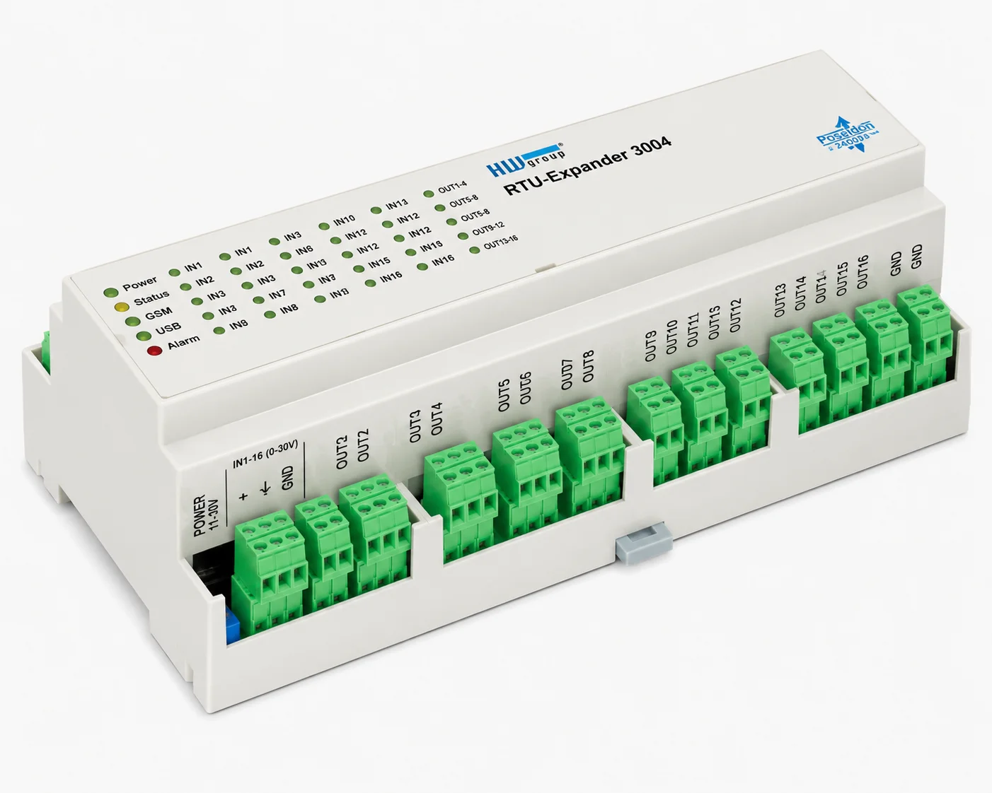 RTU-Expander 3004 módulo de expansión para Perseus Industrial con 30 entradas digitales y 4 salidas por relé